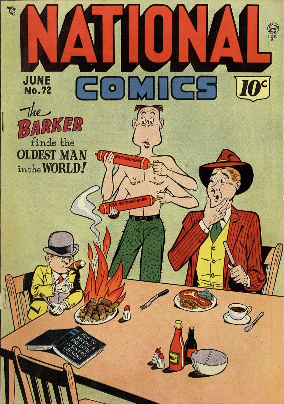 Comic Book Cover For National Comics 72