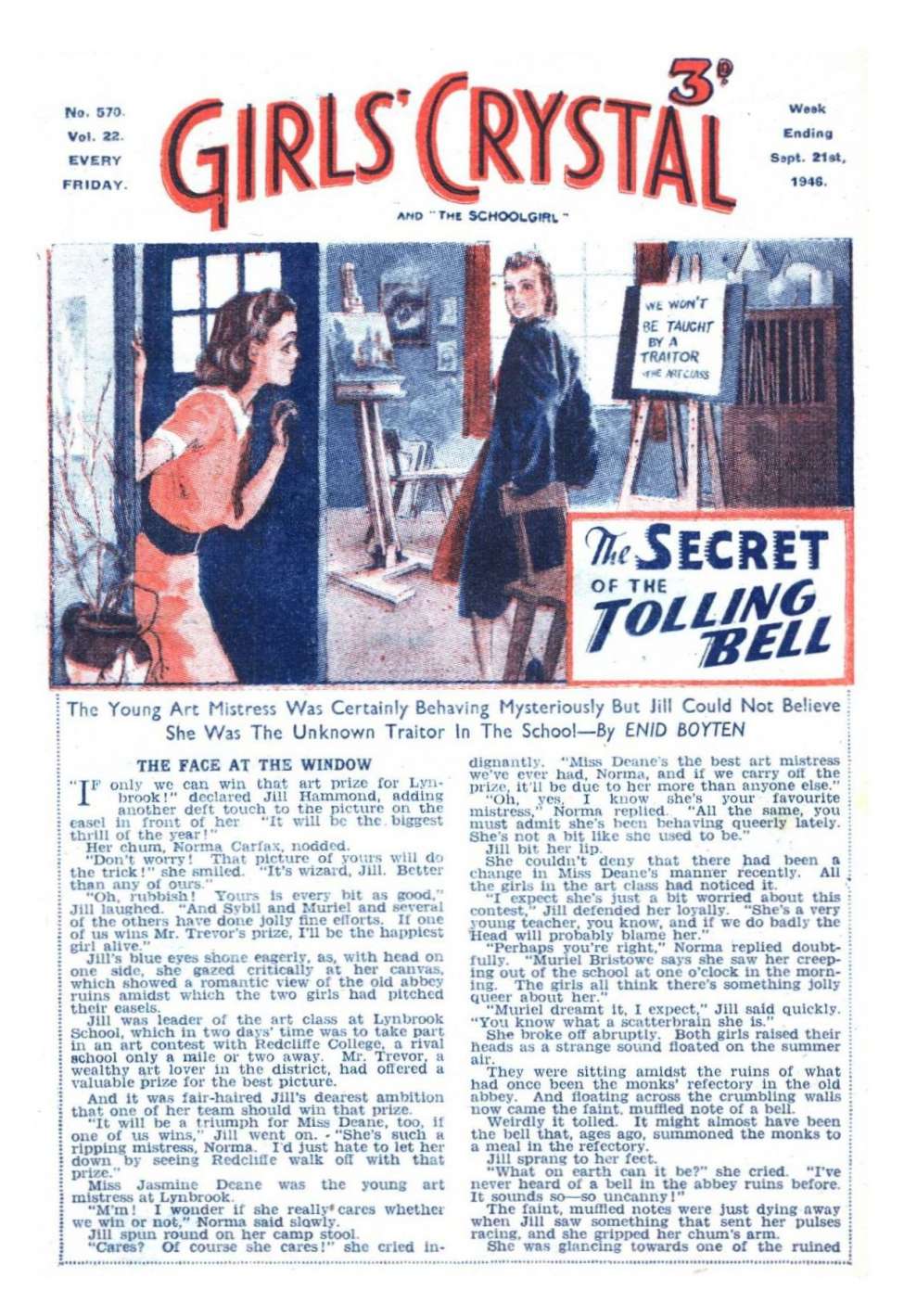 Comic Book Cover For Girls' Crystal 570 - The Secret of the Tolling Bell