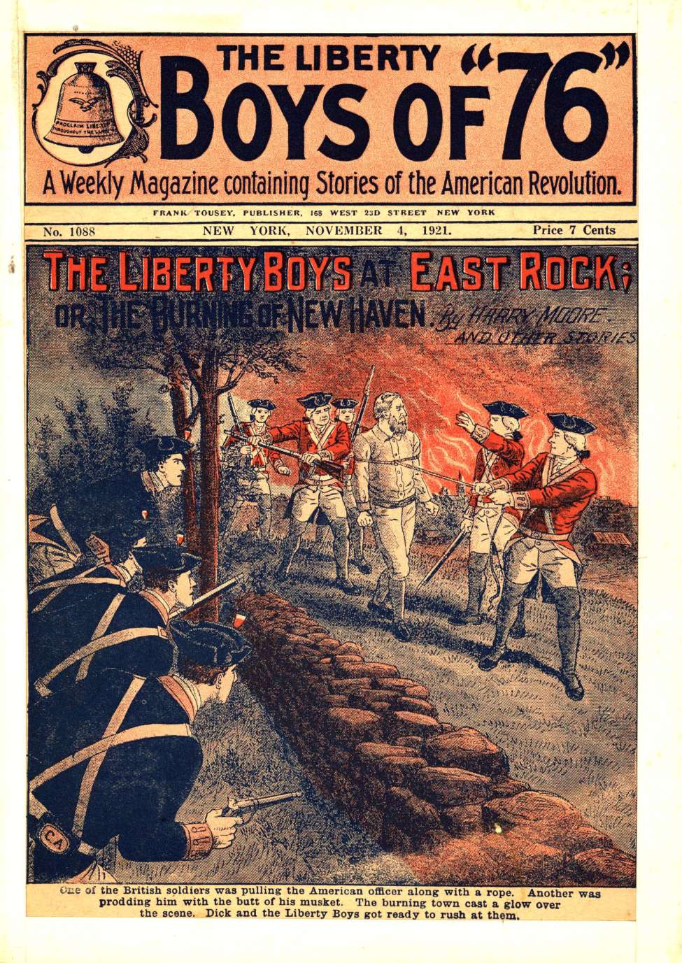 Book Cover For The Liberty Boys of 76 1088 - The Liberty Boys at East Rock