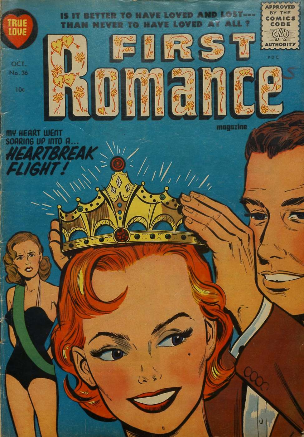 Comic Book Cover For First Romance Magazine 36