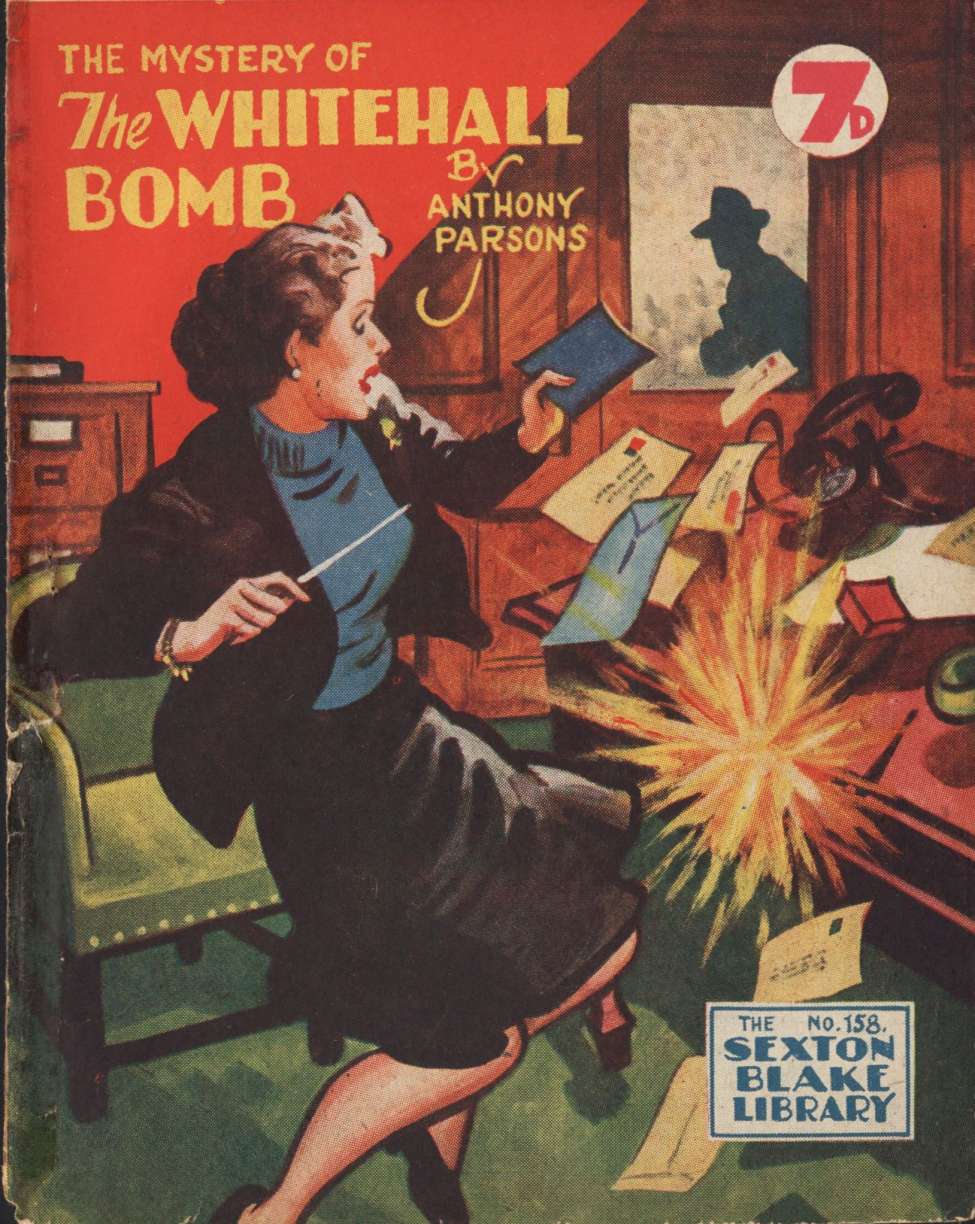 Book Cover For Sexton Blake Library S3 158 - The Mystery of the Whitehall Bomb