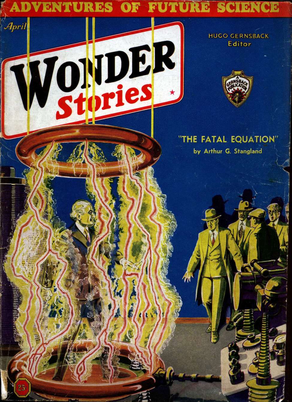 Comic Book Cover For Wonder Stories v4 11 - The Revolt of the Scientists - Nat Schachner