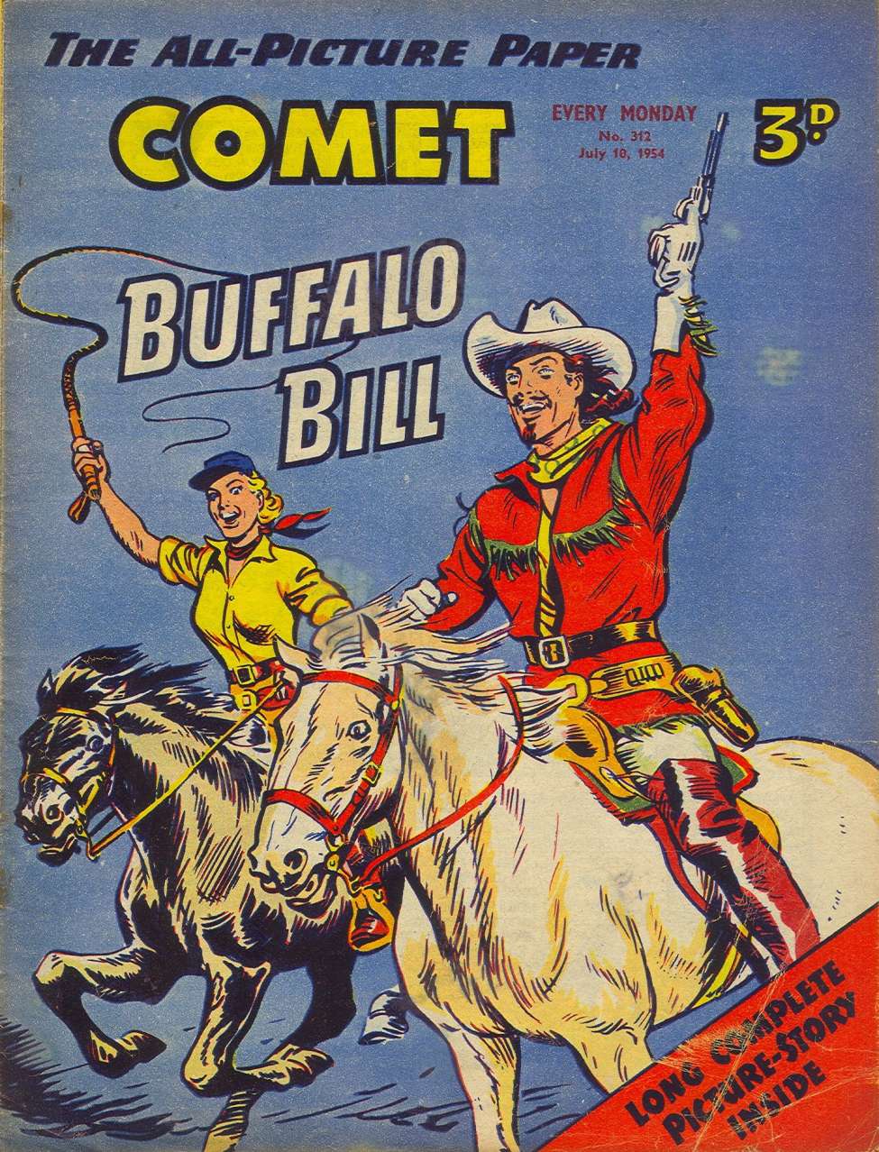 Comic Book Cover For The Comet 312