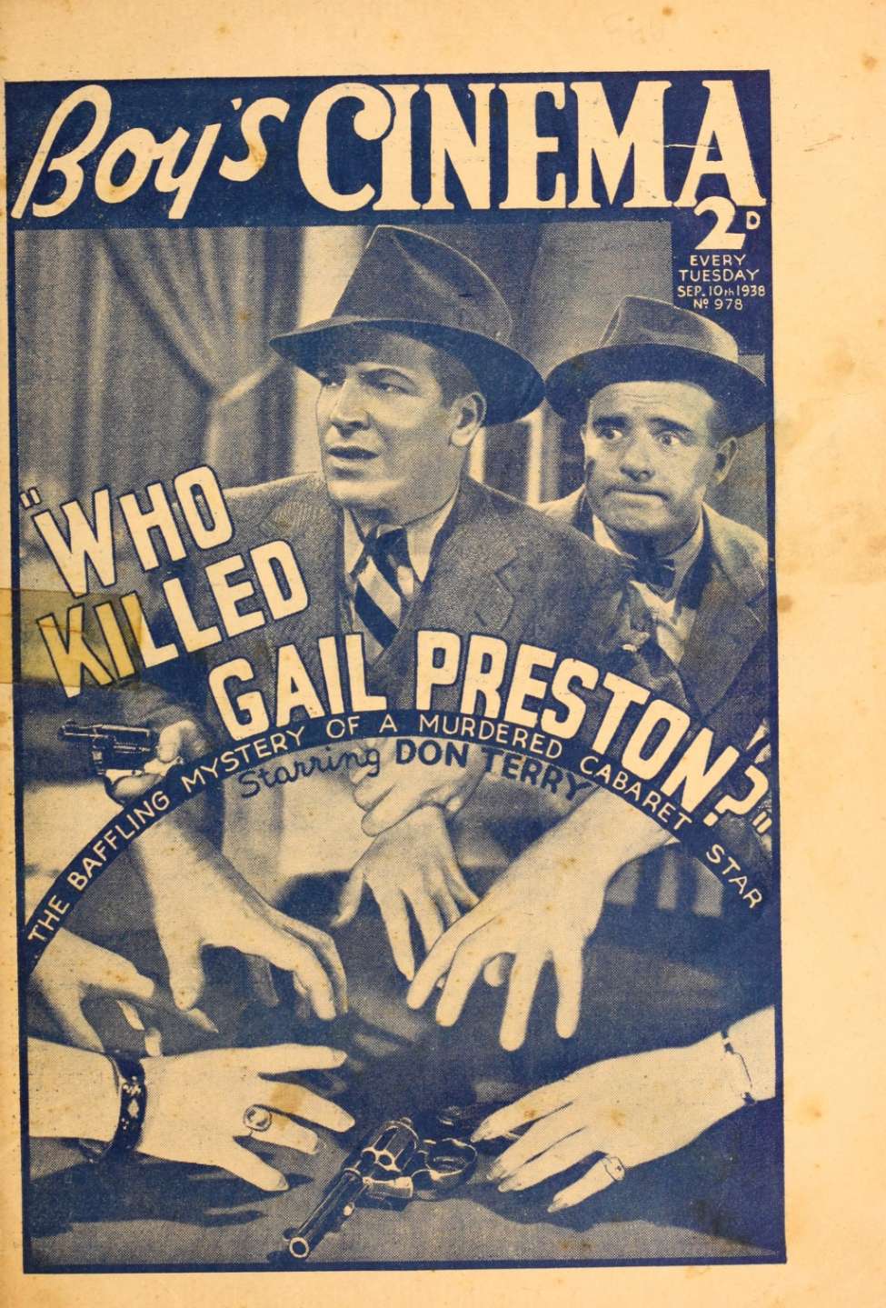Comic Book Cover For Boy's Cinema 978 - Who Killed Gail Preston - Don Terry