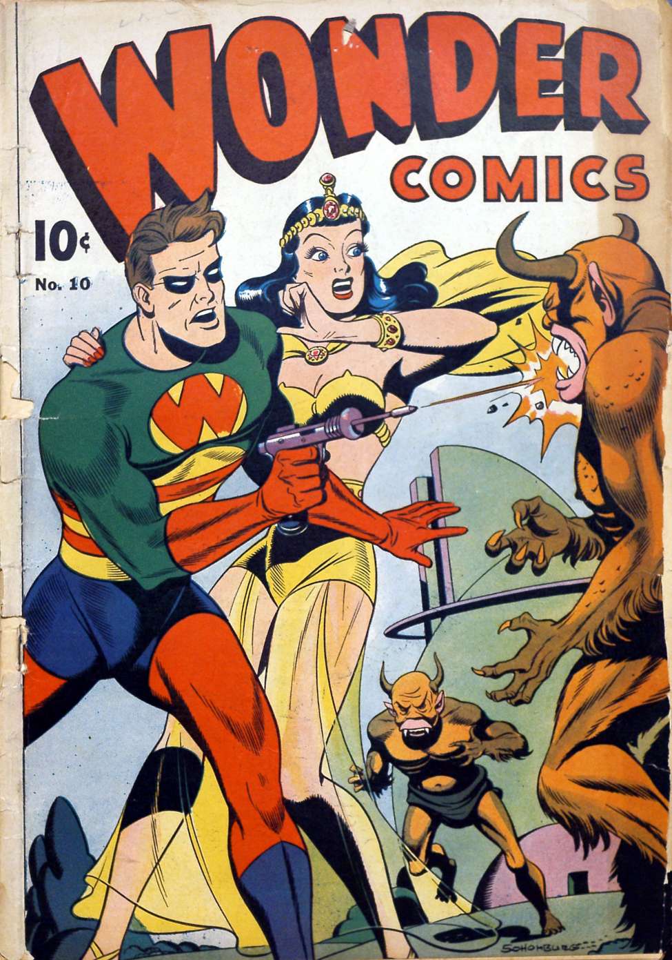 Comic Book Cover For Wonder Comics 10