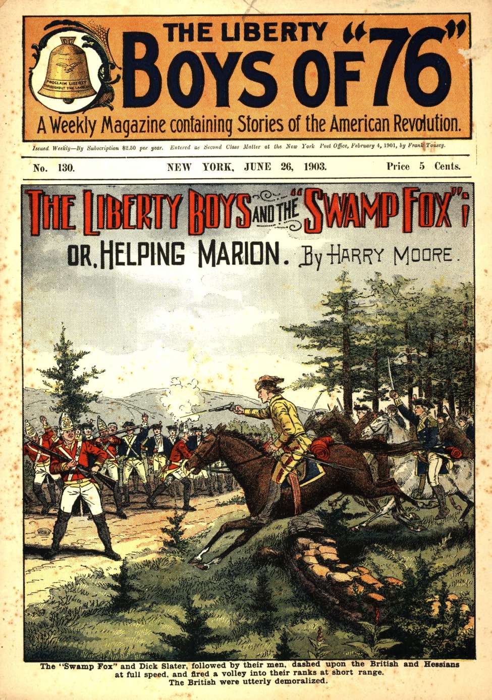 Book Cover For The Liberty Boys of 76 130 - The Liberty Boys and the Swamp Fox
