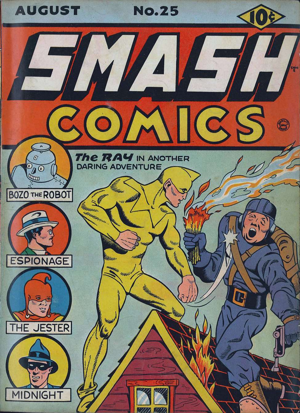 Comic Book Cover For Smash Comics 25