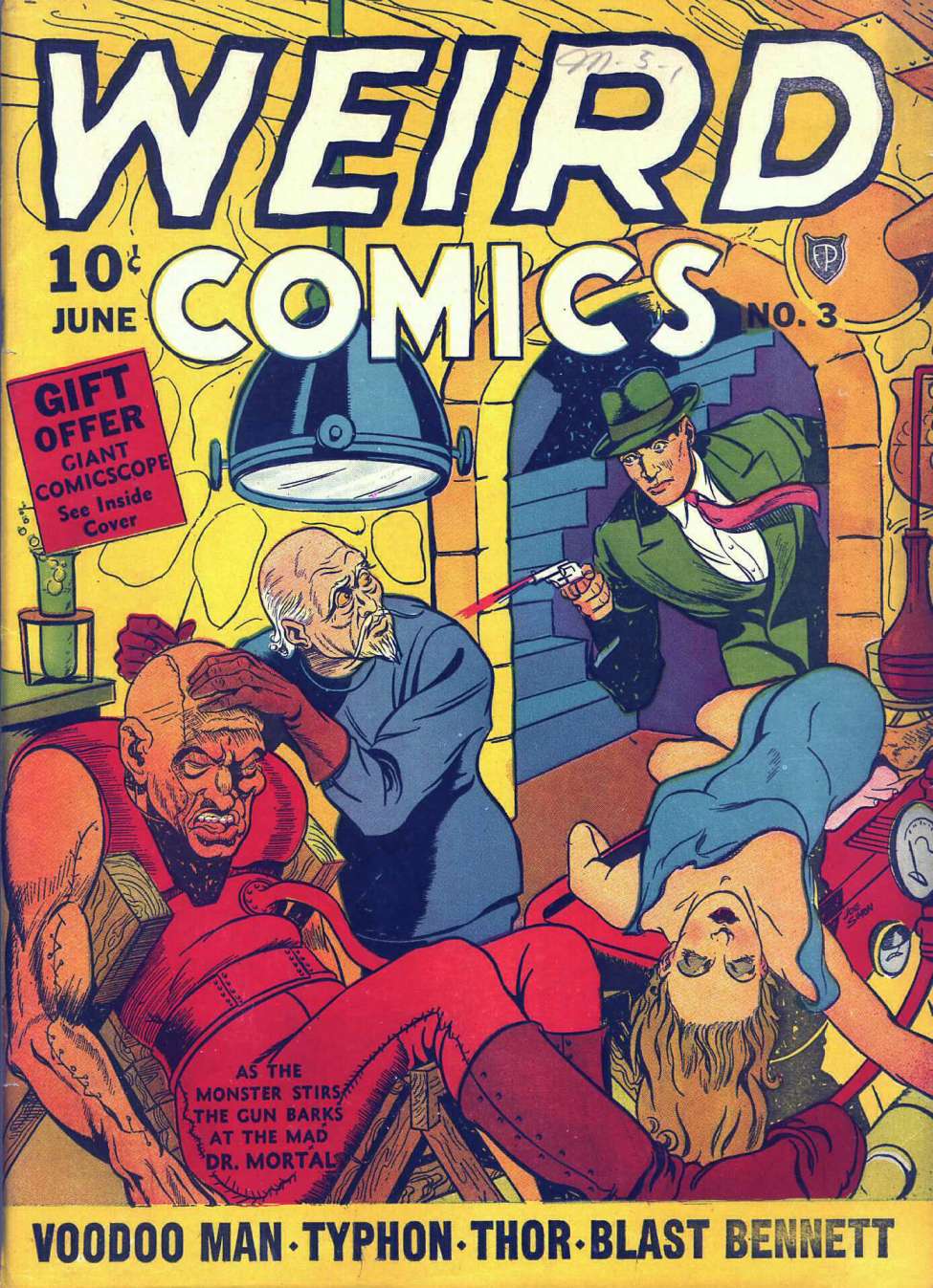 Comic Book Cover For Weird Comics 3