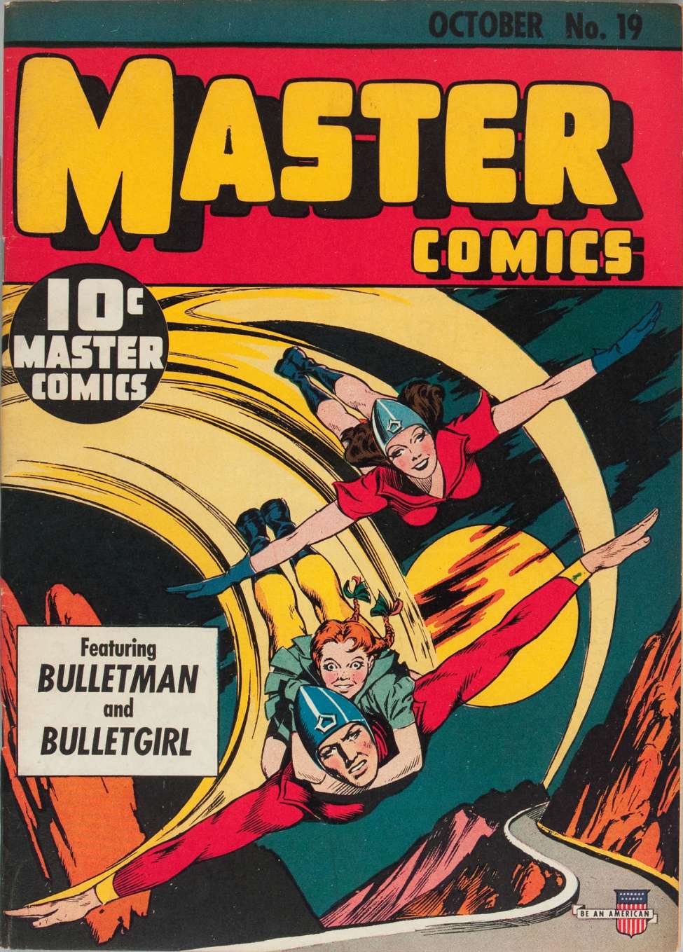 Comic Book Cover For Master Comics 19