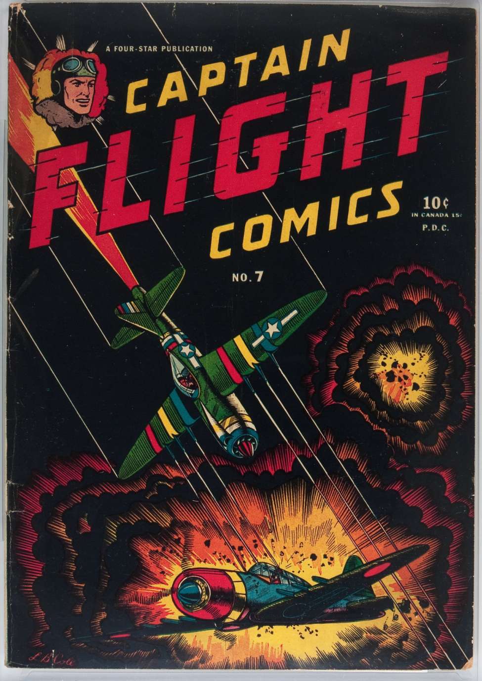 Comic Book Cover For Captain Flight Comics 7