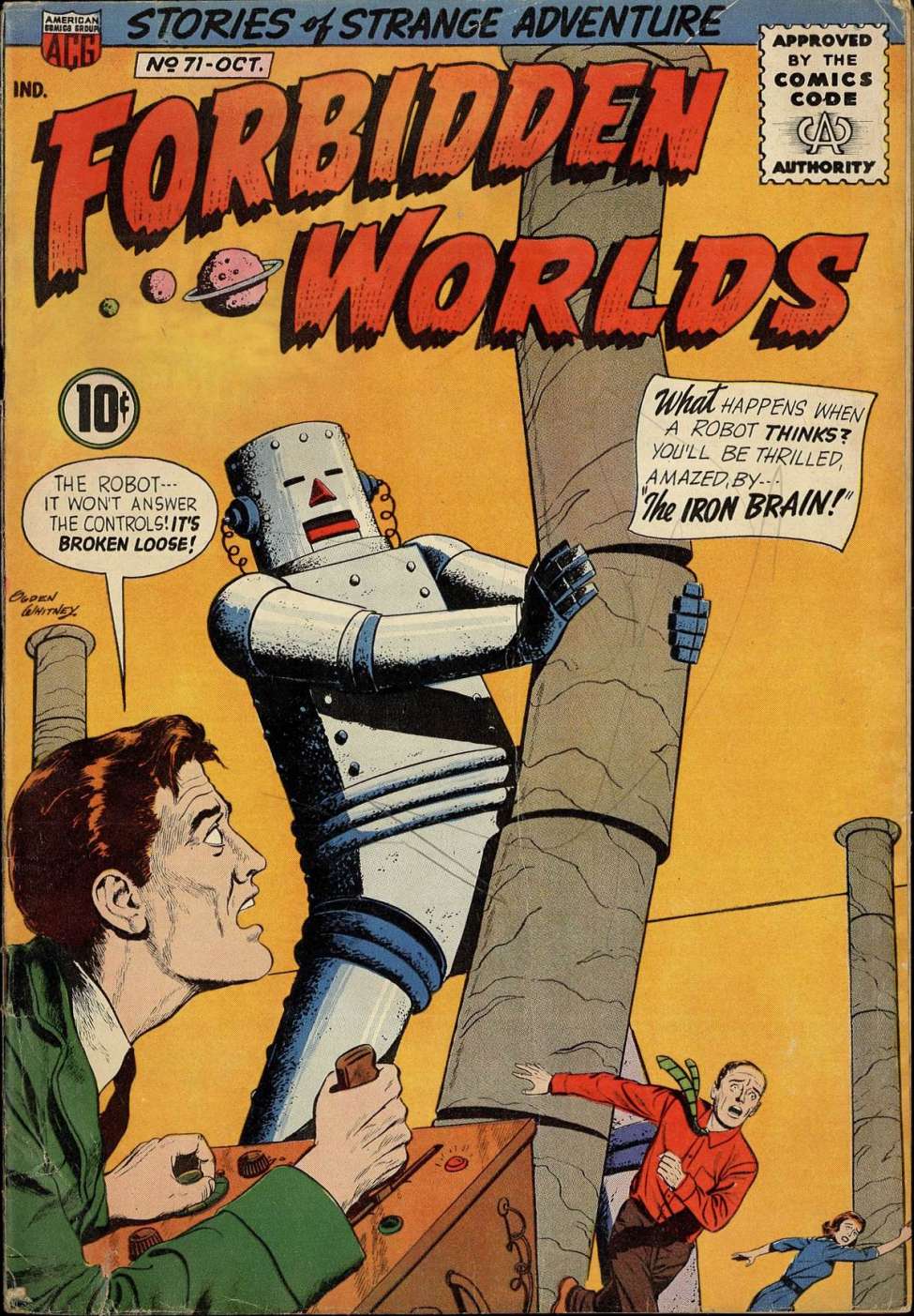 Comic Book Cover For Forbidden Worlds 71
