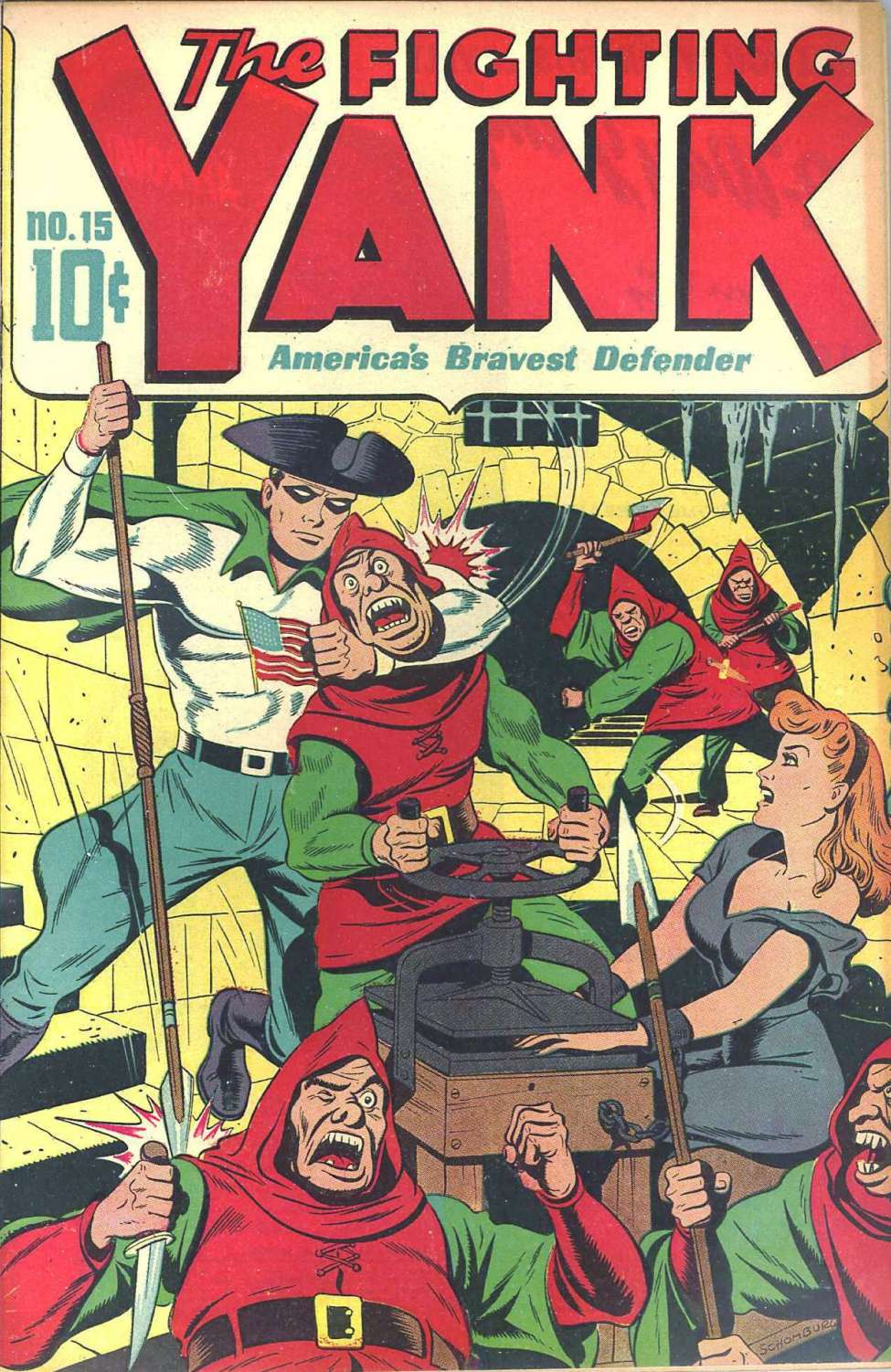 Comic Book Cover For The Fighting Yank 15 - Version 1