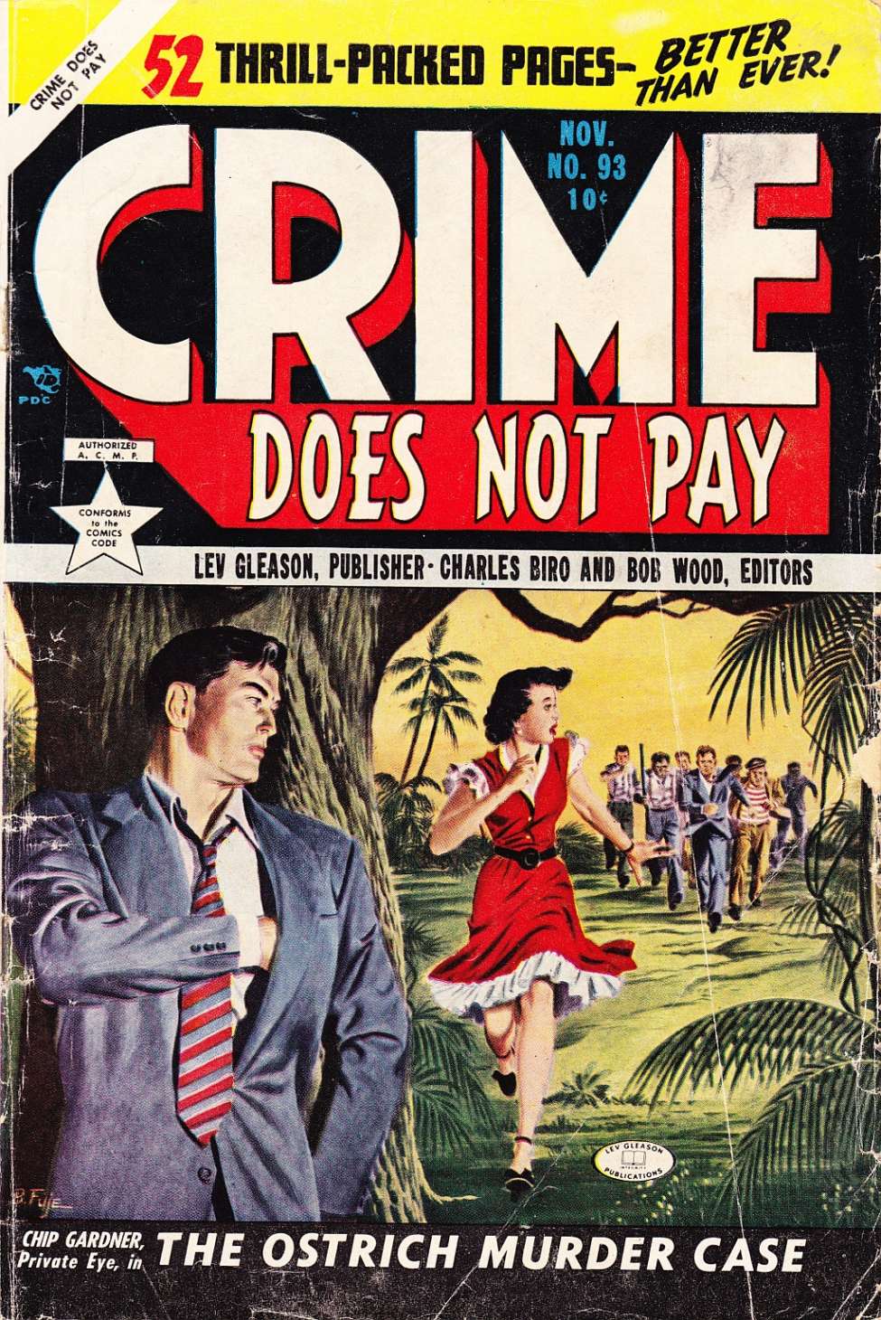 Comic Book Cover For Crime Does Not Pay 93