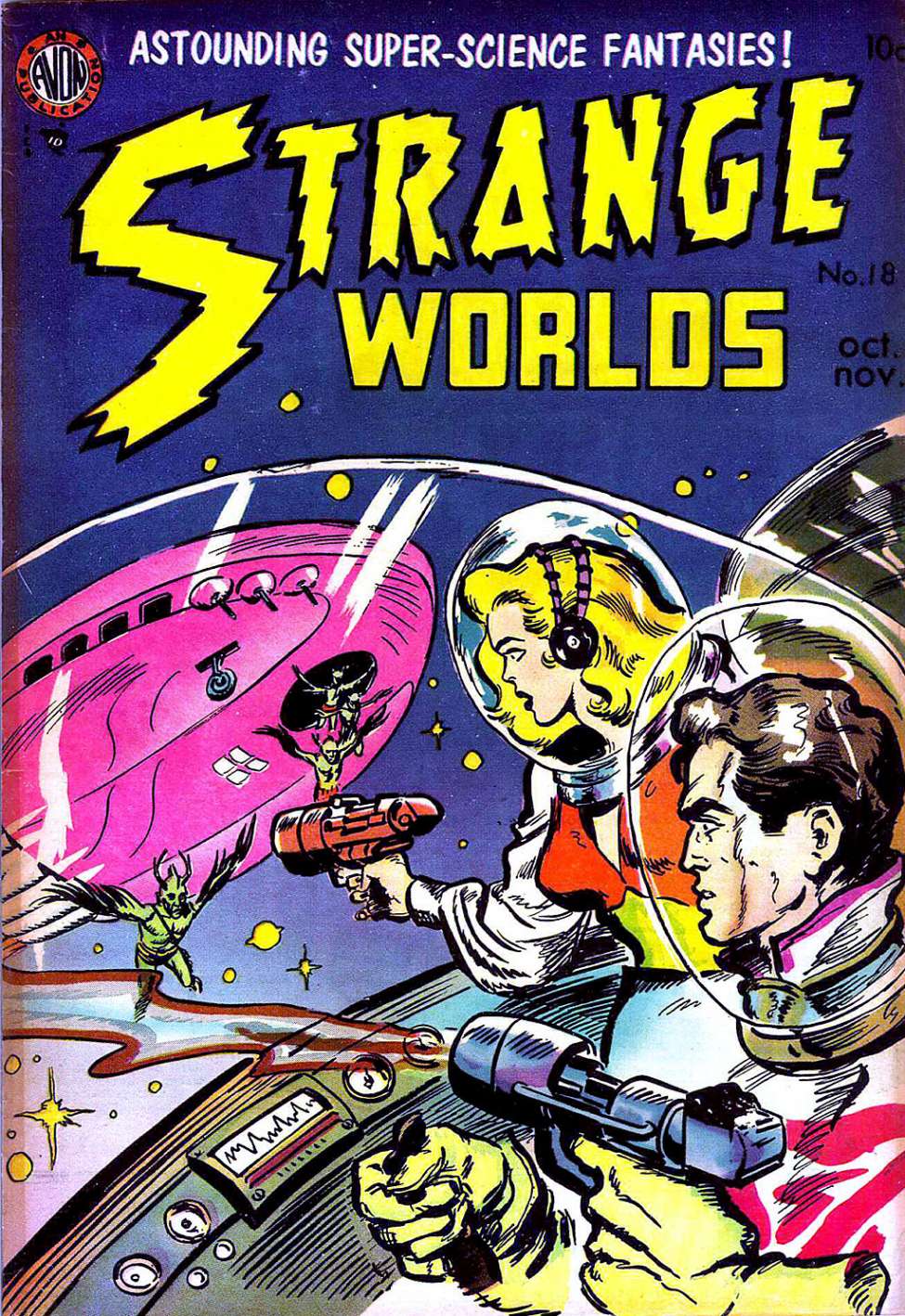 Comic Book Cover For Strange Worlds 18