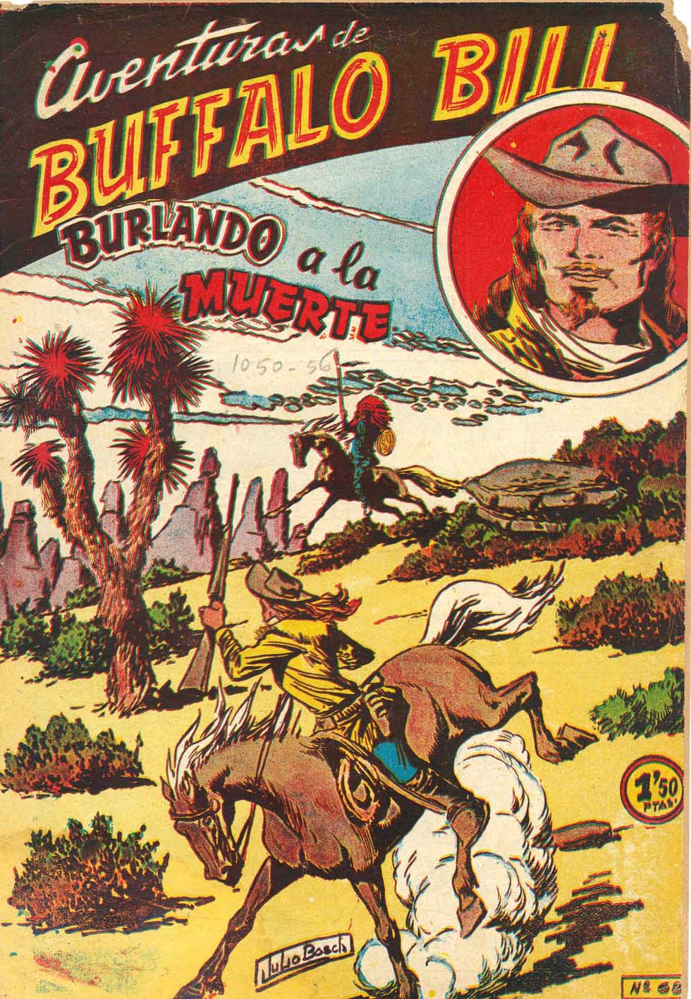 Comic Book Cover For Aventuras de Buffalo Bill 68 Burlando a la muerte