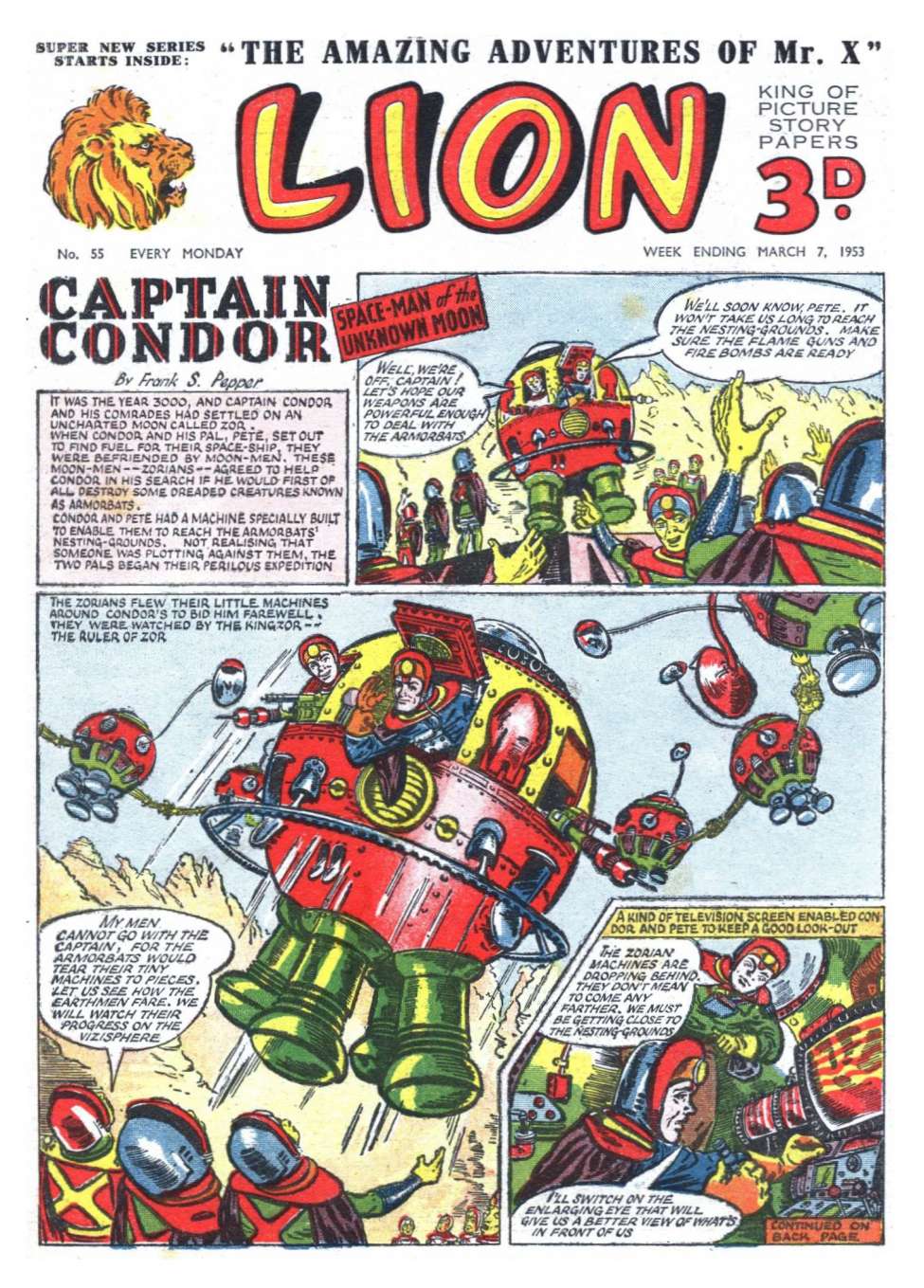Comic Book Cover For Lion 55