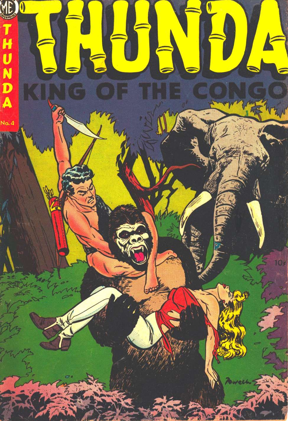 Comic Book Cover For Thun'da, King of the Congo 4 (alt) - Version 2