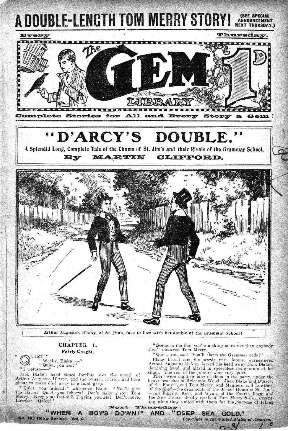Book Cover For The Gem v2 195 - D’Arcy’s Double