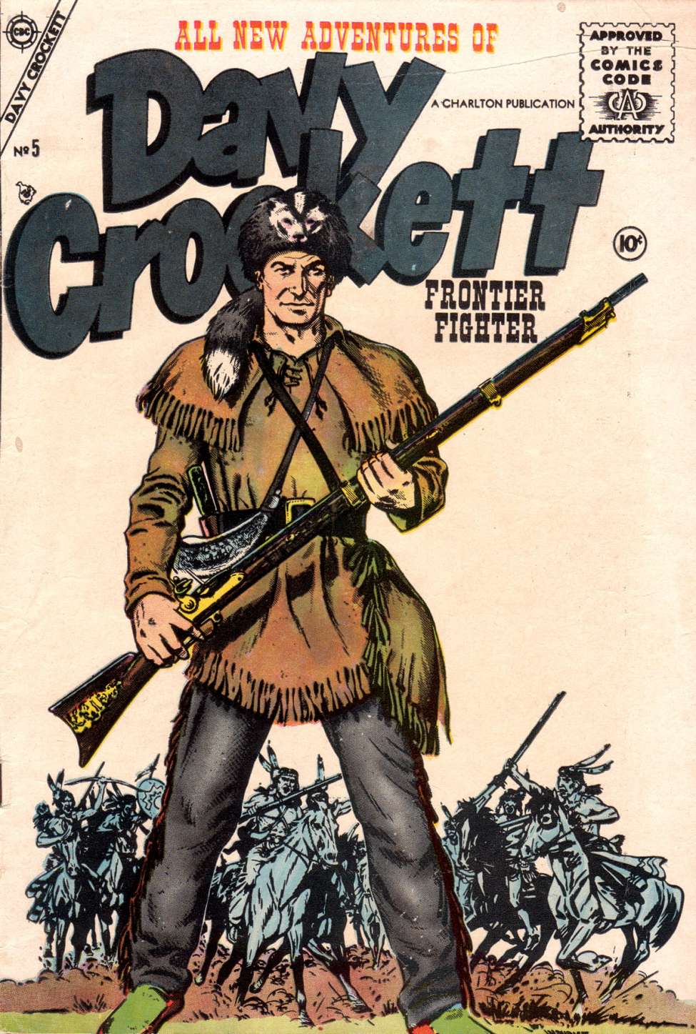 Comic Book Cover For Davy Crockett 5