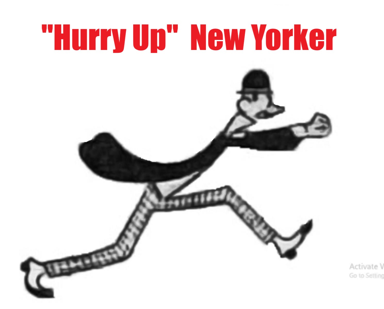 Comic Book Cover For "Hurry Up" New Yorker