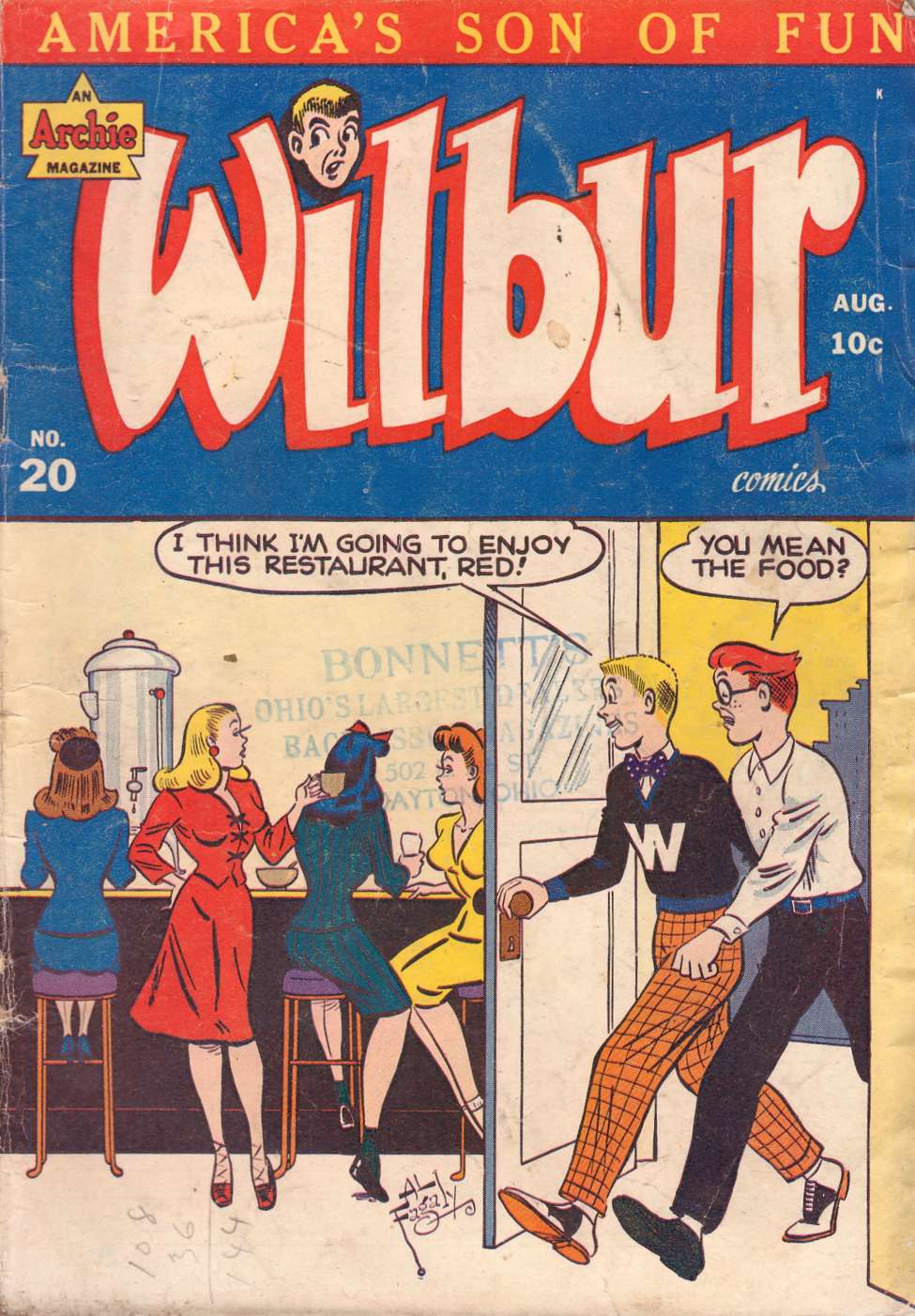 Comic Book Cover For Wilbur Comics 20