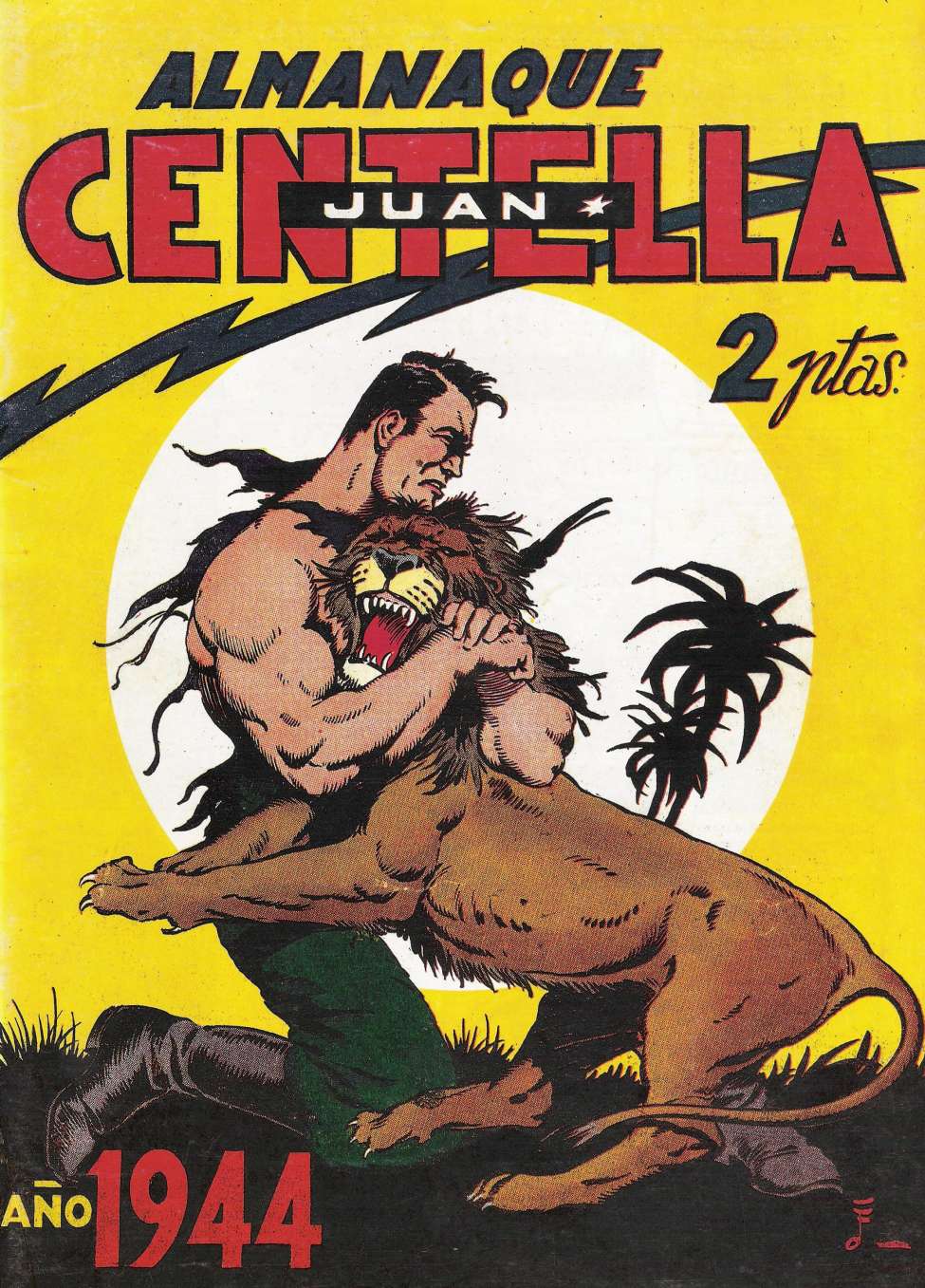 Comic Book Cover For Juan Centella Almanaque 1944
