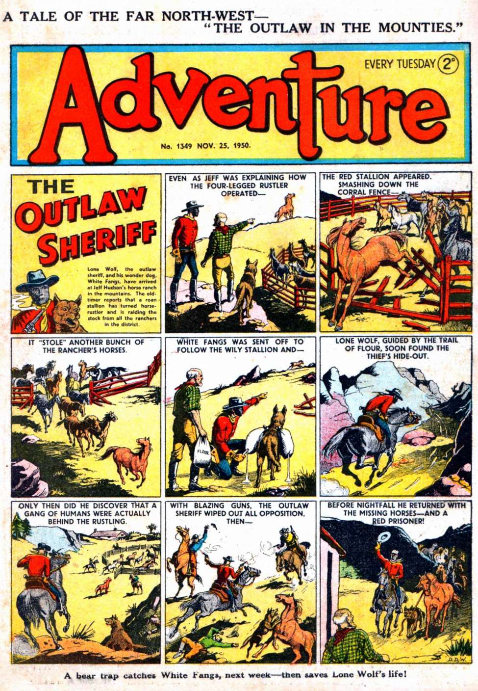 Comic Book Cover For Adventure 1349
