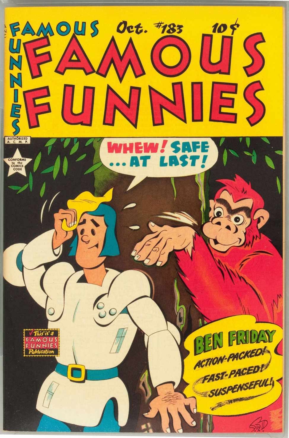 Book Cover For Famous Funnies 183