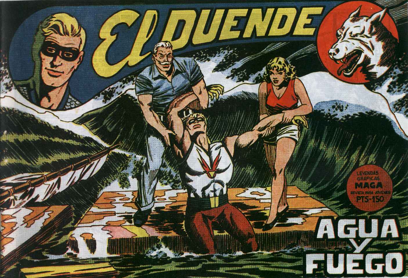 Comic Book Cover For El Duende 19 - Agua y fuego
