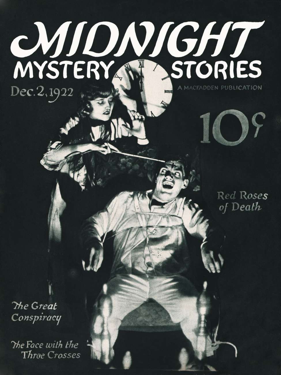 Book Cover For Midnight Mystery Stories v1 16 - Red Roses of Death - Allan Haggard p1