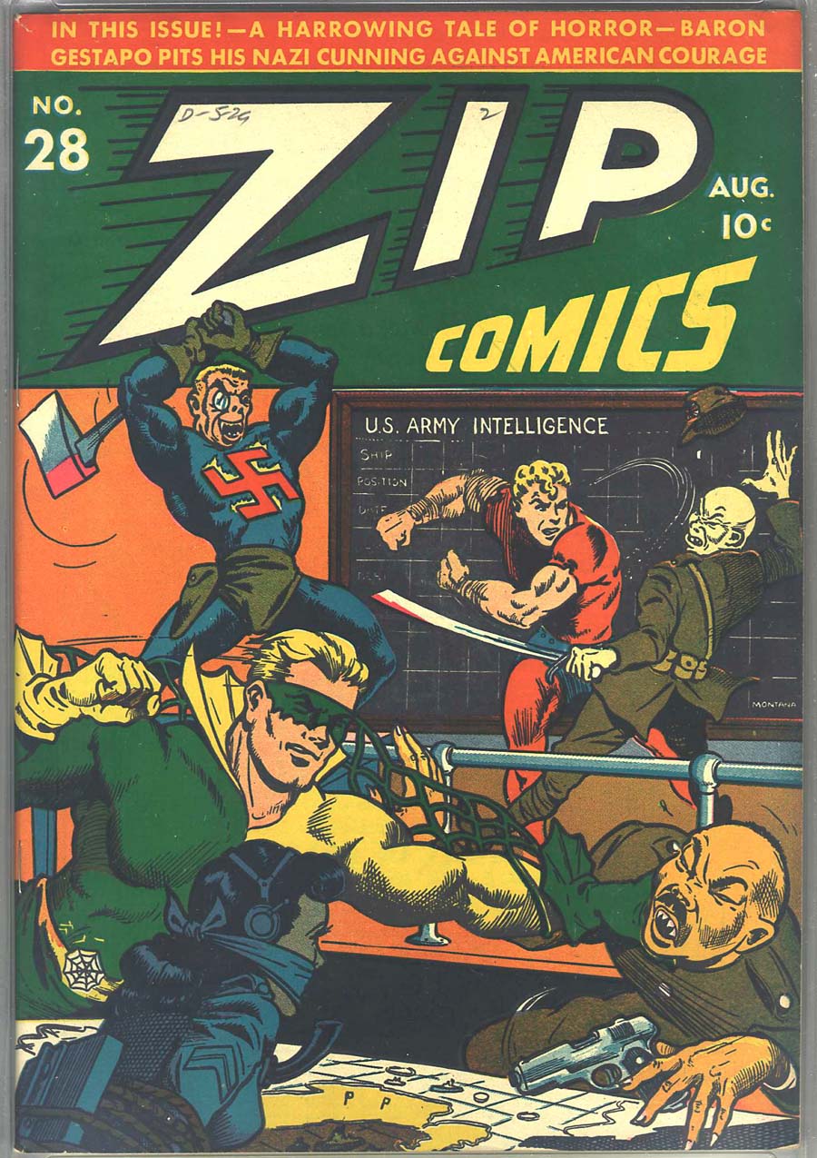 Comic Book Cover For Zip Comics 28