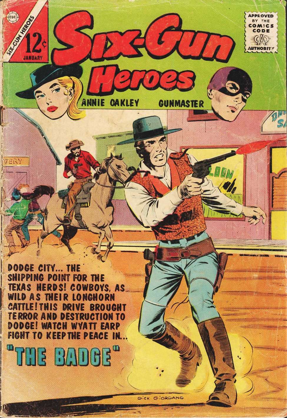 Comic Book Cover For Six-Gun Heroes 72