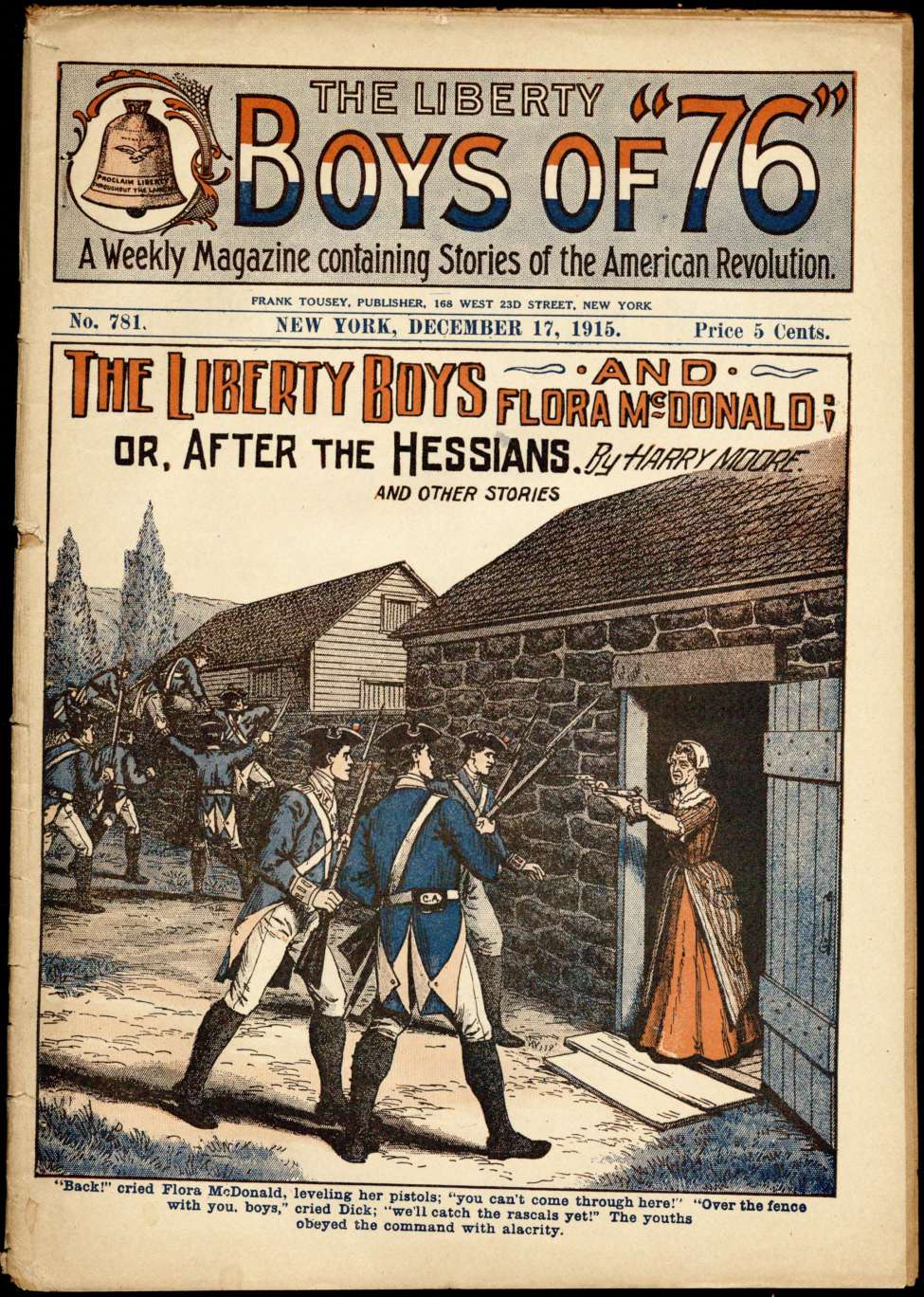 Book Cover For The Liberty Boys of 76 781 - The Liberty Boys and Flora McDonald