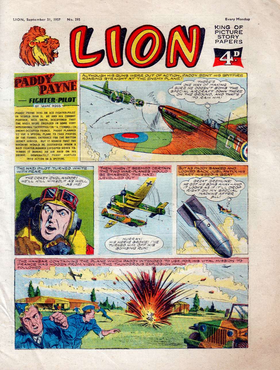 Comic Book Cover For Lion 292