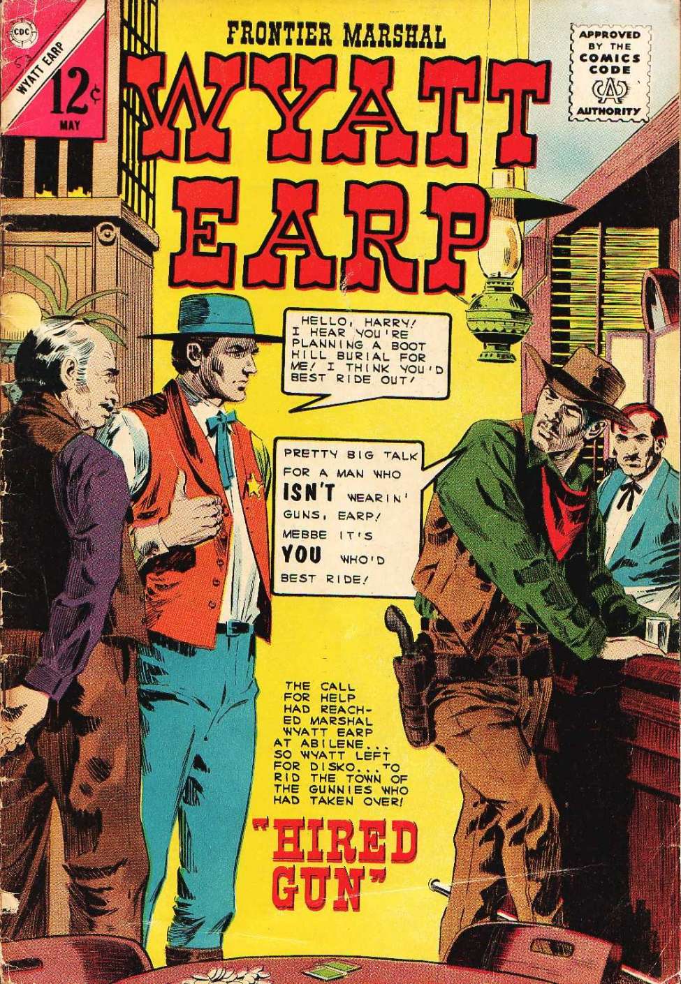 Comic Book Cover For Wyatt Earp Frontier Marshal 53