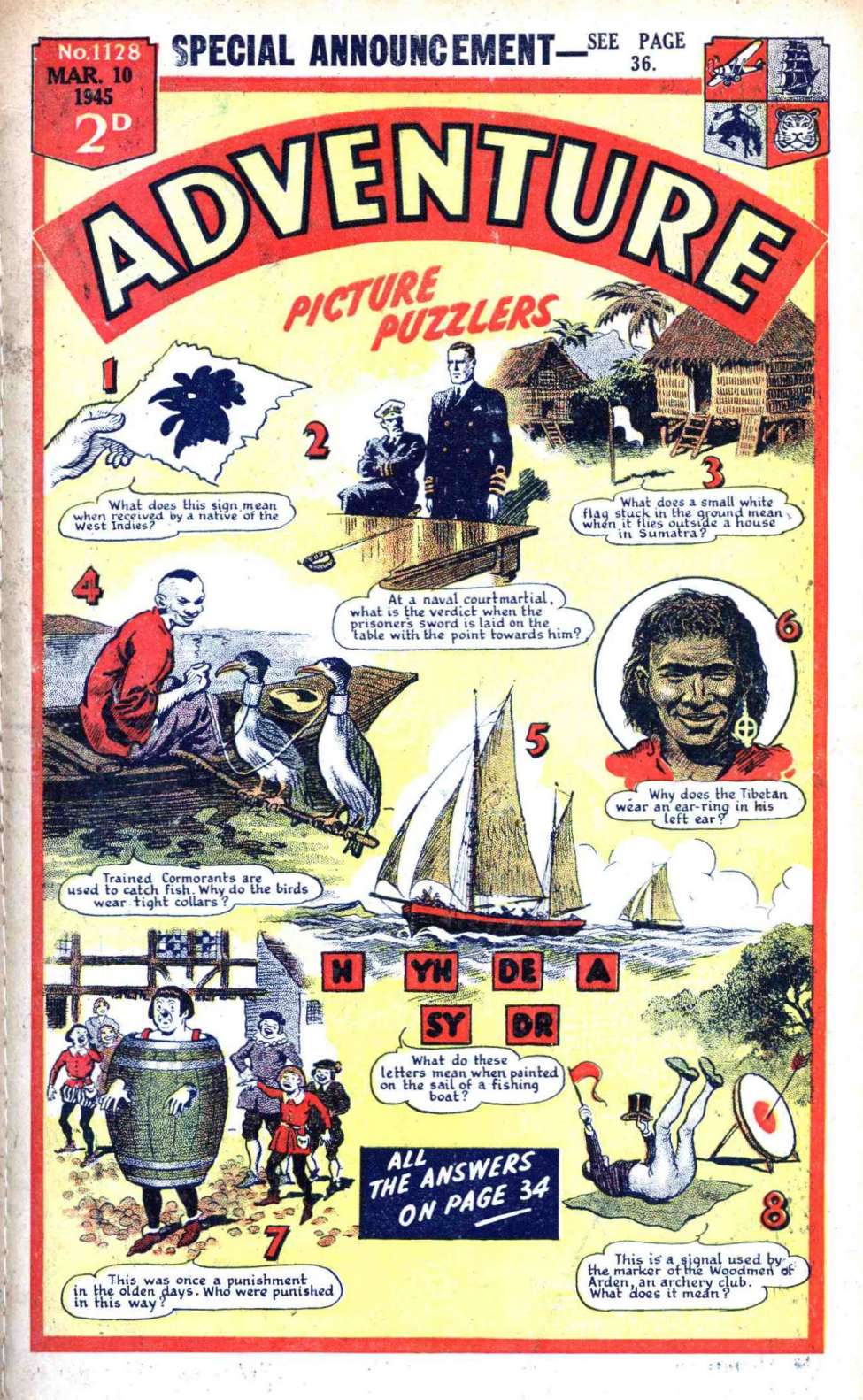 Comic Book Cover For Adventure 1128