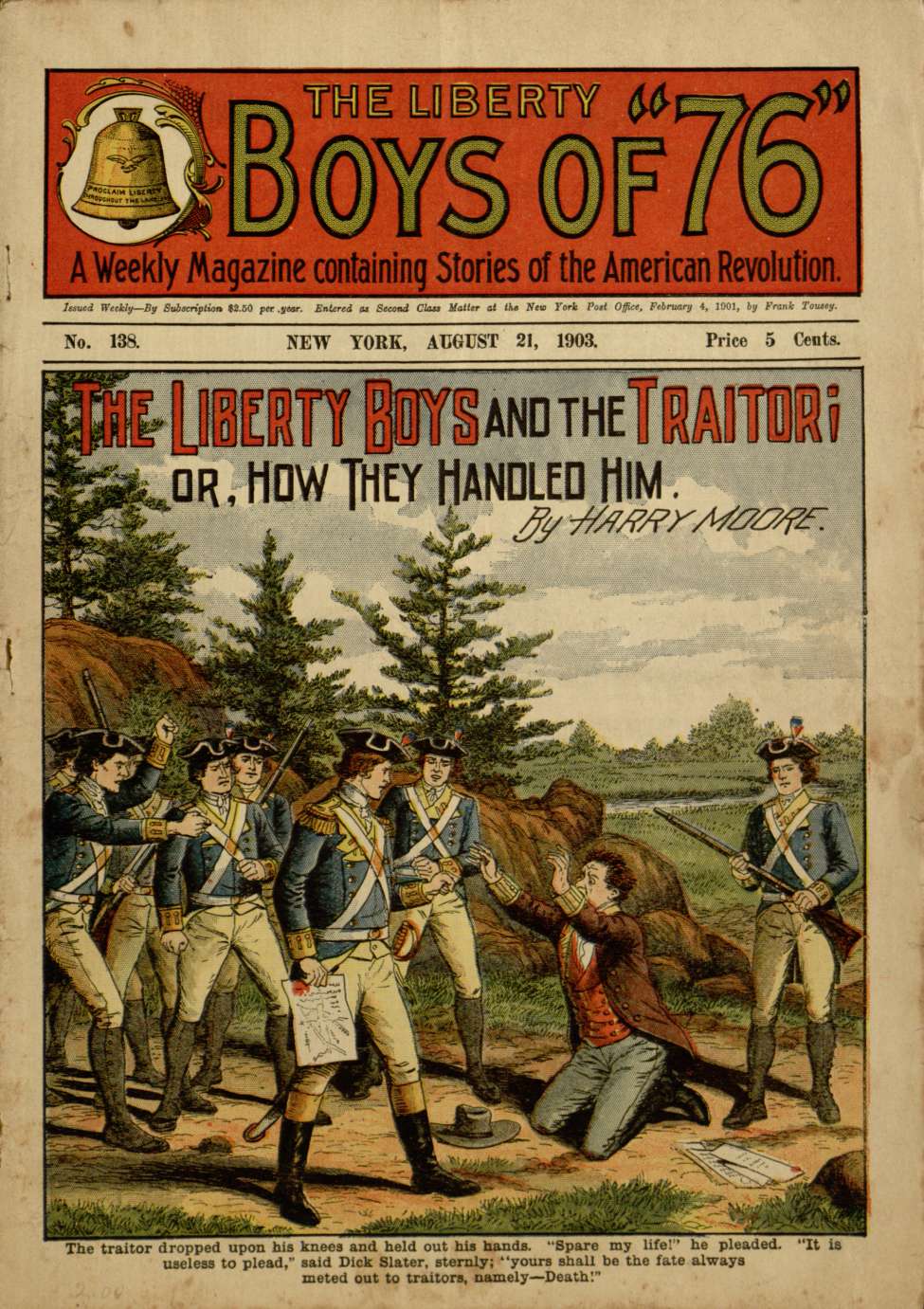 Book Cover For The Liberty Boys of 76 138 - The Liberty Boys and the Traitor