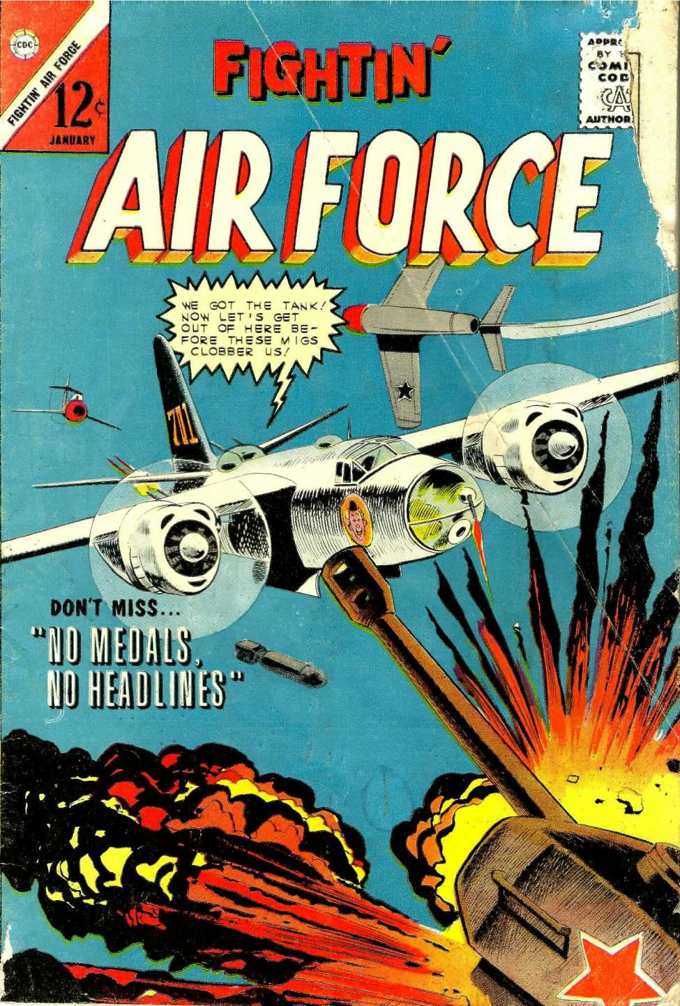 Comic Book Cover For Fightin' Air Force 42