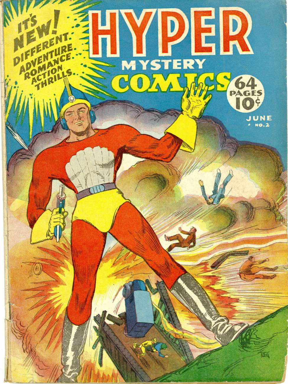 Comic Book Cover For Hyper Mystery Comics 2