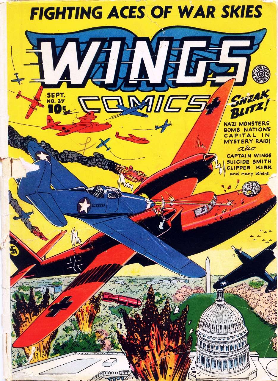 Comic Book Cover For Wings Comics 37
