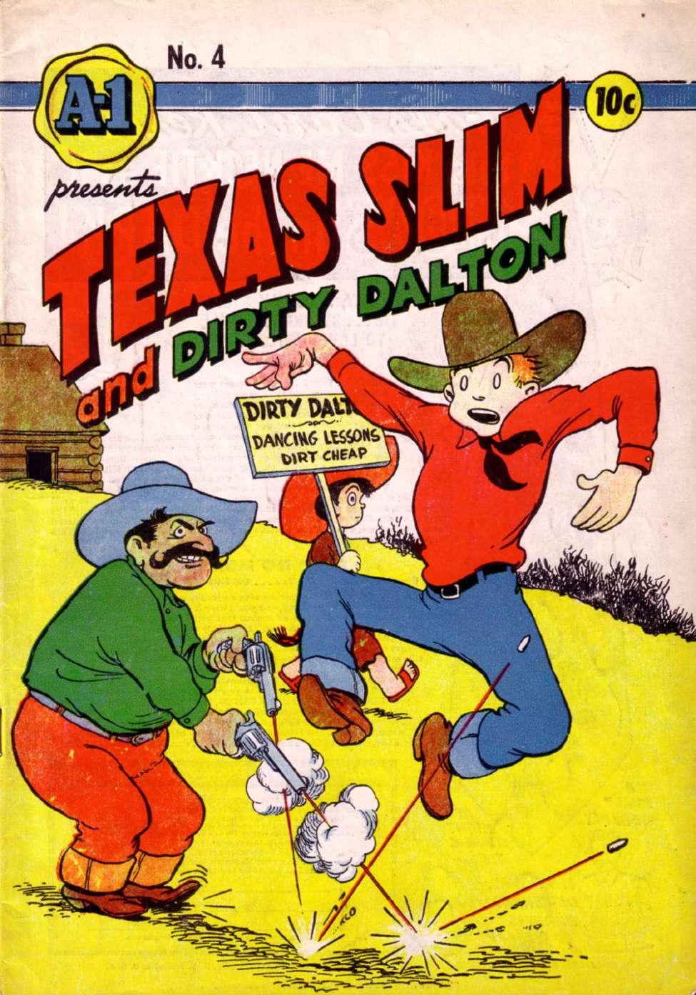 Comic Book Cover For A-1 Comics 4 - Texas Slim