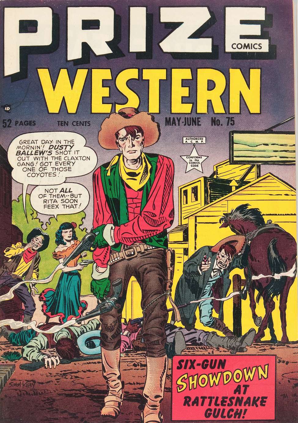 Book Cover For Prize Comics Western 75