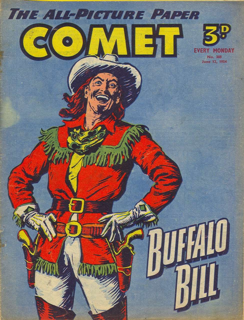 Comic Book Cover For The Comet 308