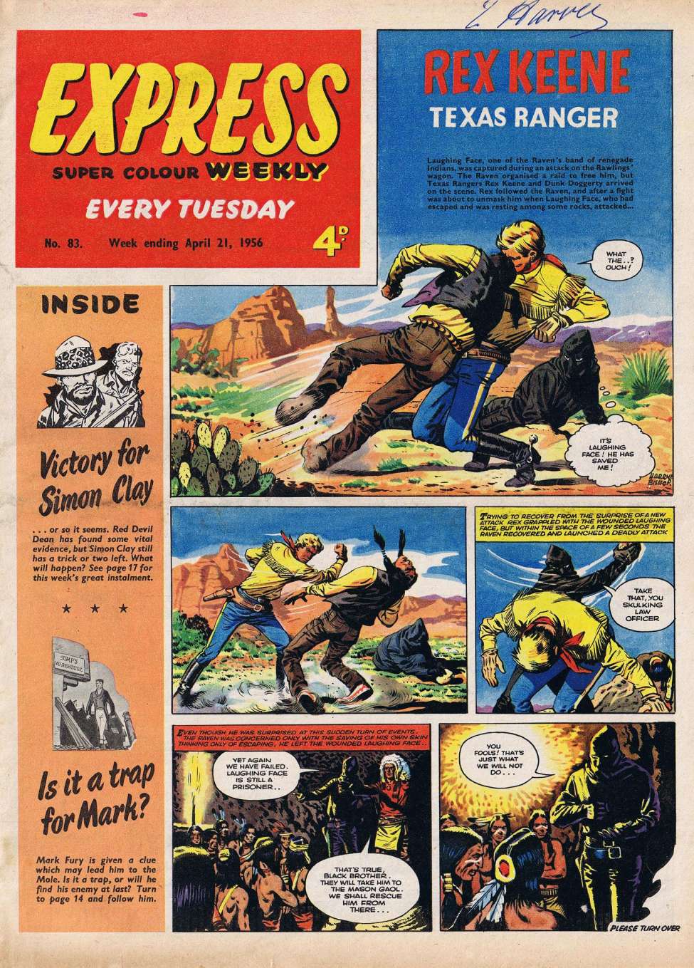 Comic Book Cover For Express Weekly 83