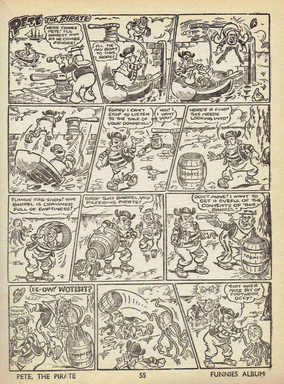 Comic Book Cover For Funnies Album 1953 Part 2 - Version 2