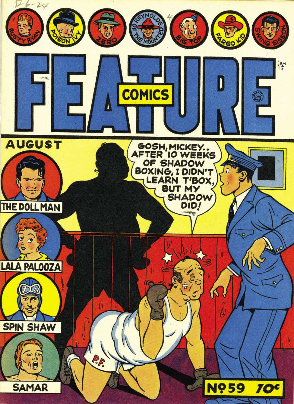 Comic Book Cover For Feature Comics 59