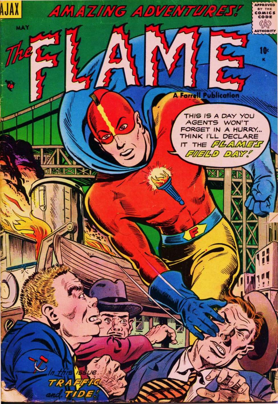 Comic Book Cover For The Flame 3