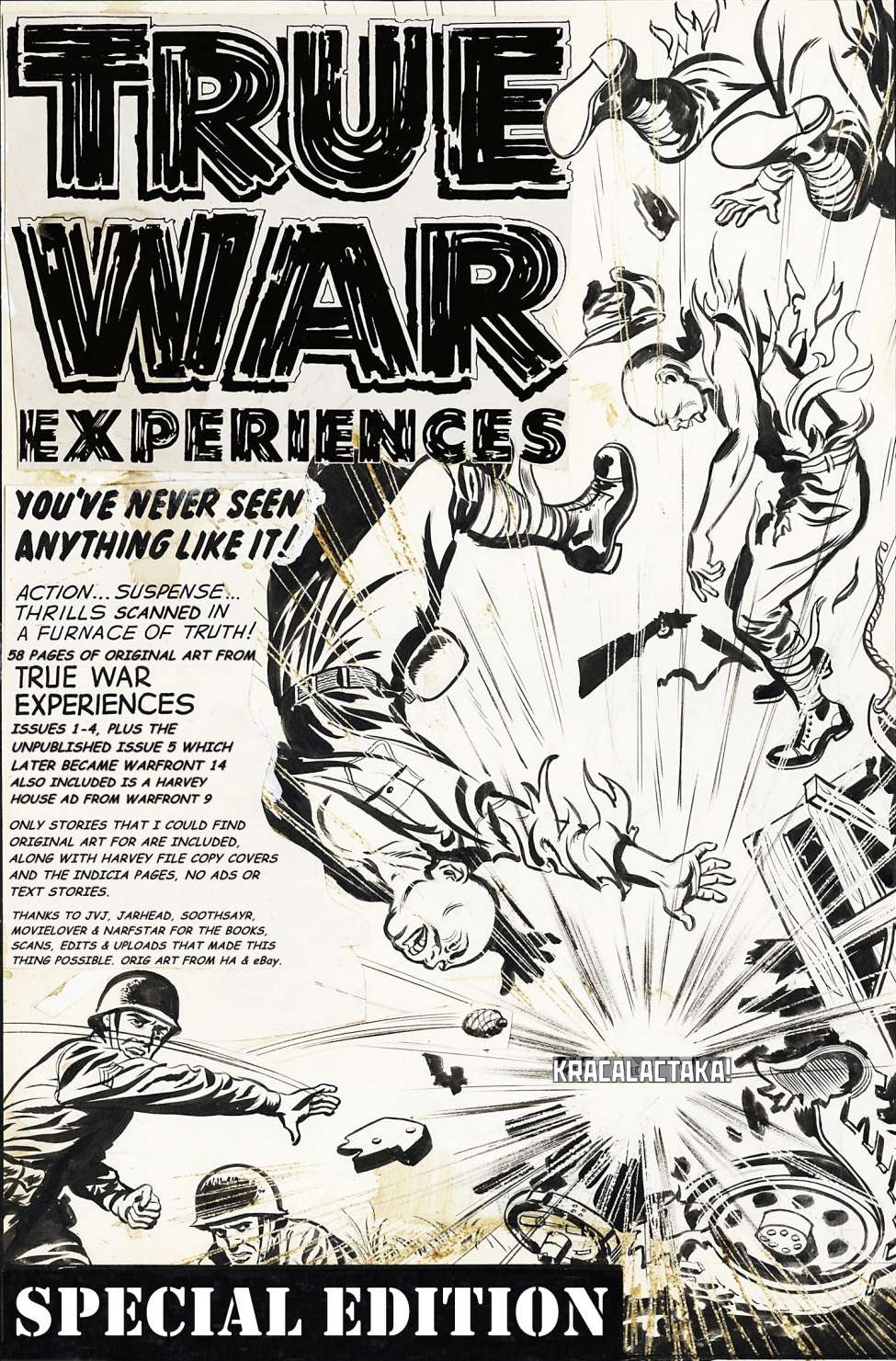 Comic Book Cover For True War Experiences Special Edition