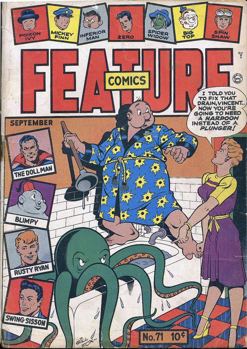 Book Cover For Feature Comics 71