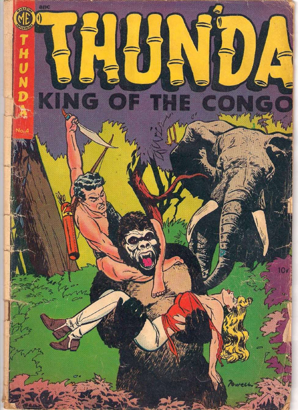 Book Cover For Thun'da, King of the Congo 4 - Version 1